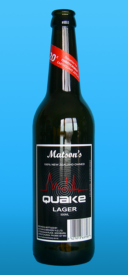 Our Beers, Matson's - Quake Lager, Matson's Quake Lager, Matsons - Quake Lager, Matsons Quake Lager